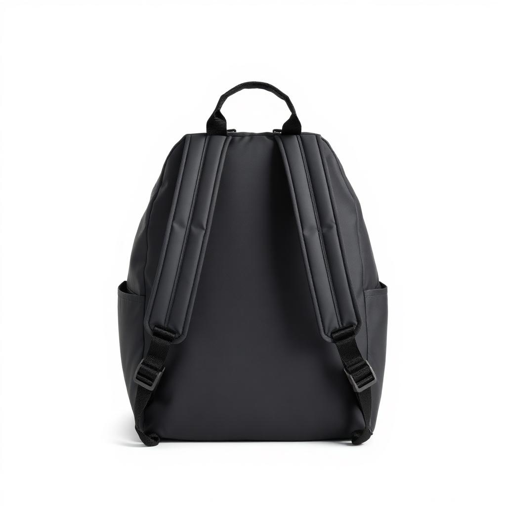 Charcoal convertible duffel backpack showing padded shoulder straps